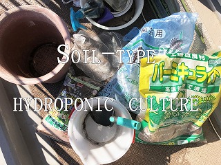  Soil-type hydroponic culture　 Japanese home garden